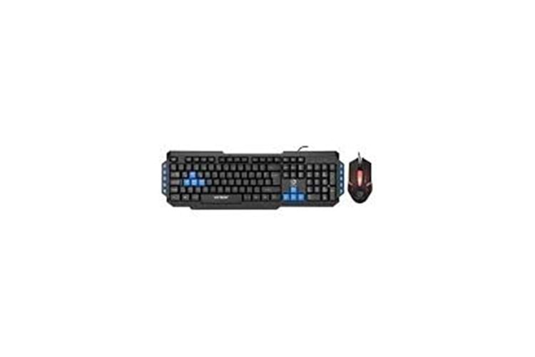 Hytech HYK-46 COMBO Siyah USB Mavi Tuşlu Q Gaming Oyuncu Klavye +mouse set