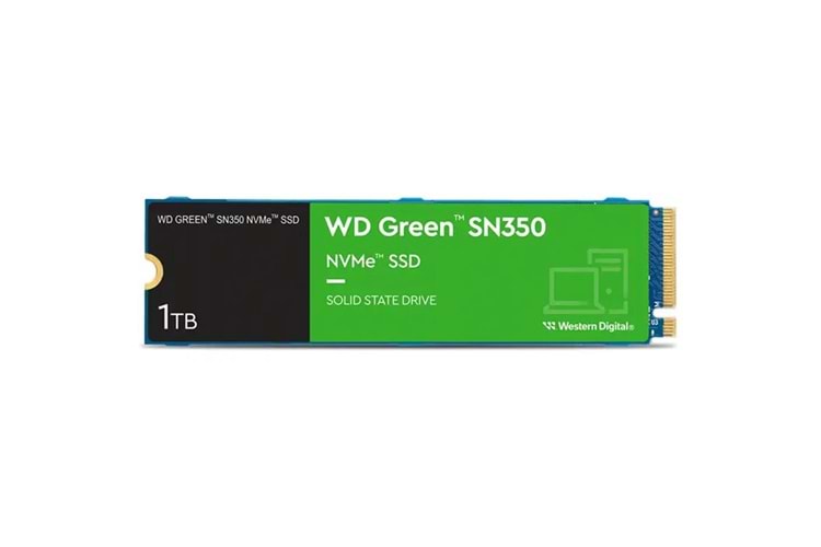 Wd 1TB Green SN350 WDS100T3G0C 3200-2500MB-s PCIe NVMe M.2 SSD Disk