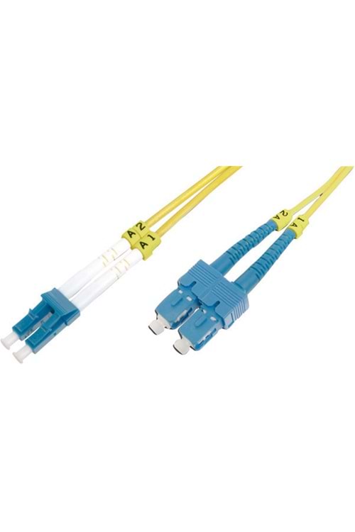 Beek LC-SC Fiber Optik Patch Kablo, 9-125 µ, Singlemode, 3.0mm, Duplex, OS2, LSZH, 5 metre 2932-05