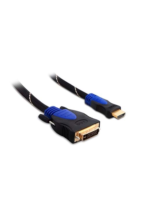 S-link SLX-310 HDMI-DVI 24+1 M 1.5m Altın Uçlu 24K + Kor.Kılıf Kablo