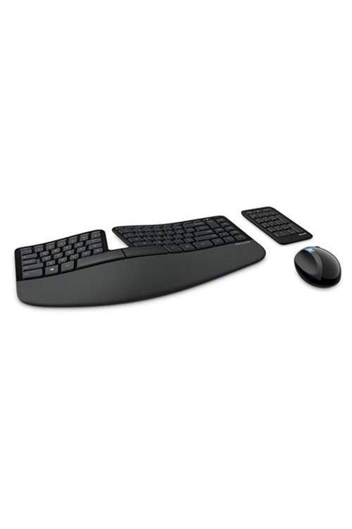 Microsoft Sculpt Ergonomic Desktop Kablosuz Siyah Klavye Mouse Set (L5V-00016)