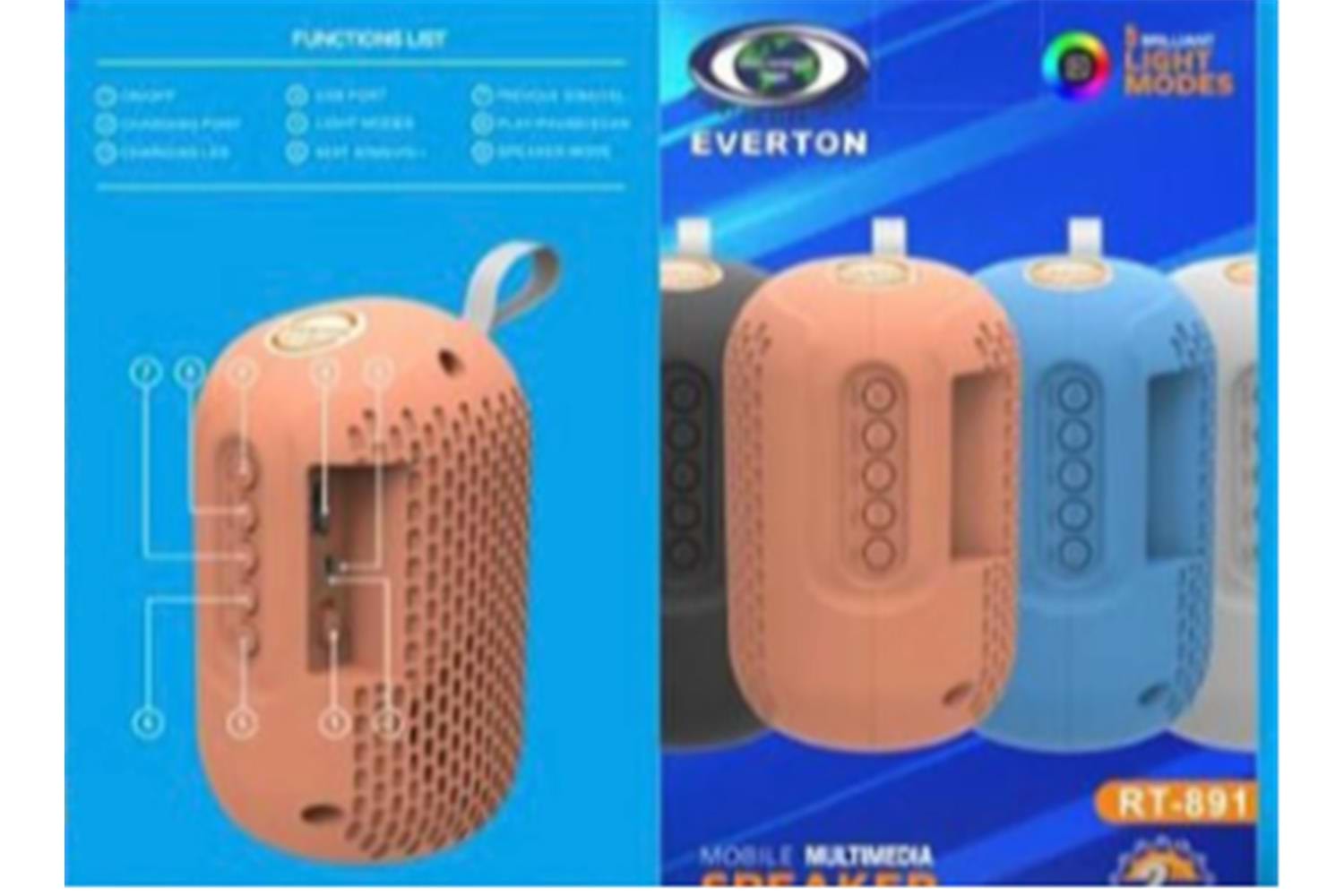 Everton Rt-891 Bluetooth Fm-Usb-Tf-Aux Ses Bombası