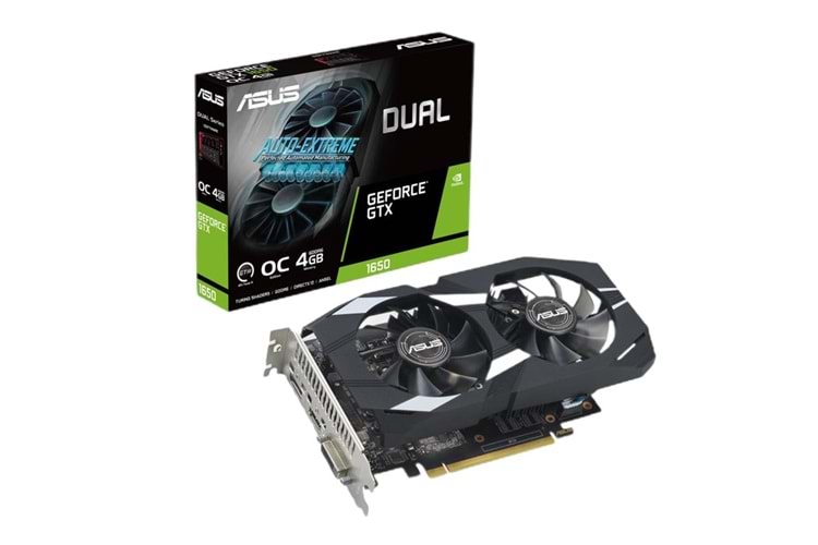 Asus GeForce GTX1650 OC Dual DUAL-GTX1650-O4GD6-P-EVO 4GB GDDR6 128 Bit Ekran Kartı