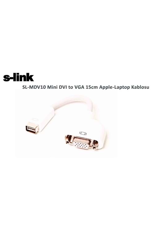 S-link SL-MDV10 Mini Dvı Dişi To Vga Dişi Dönüştürücü