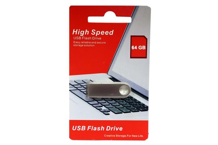 Elba 64GB Metal 2.0 USB Flash Bellek
