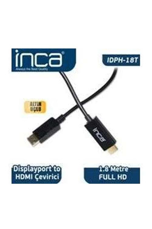 Inca IDPH-18T Displayport To Hdmı Kablo 1.8mt