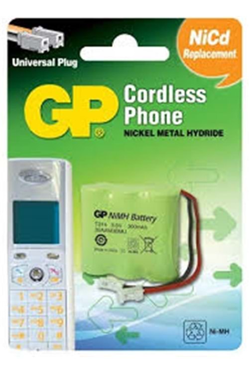 GP T314 3.6V 300 mAh 3'lü Telsiz Telefon Pili GP30AAAM3BMU