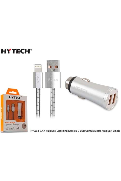 Hytech HY-X64 3.4A Hızlı Şarj Lightning Kablolu 2