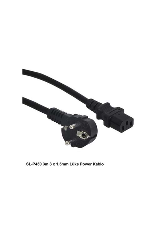 S-link SL-P430 3m 3 x 1.5mm Lüks Power Kablo