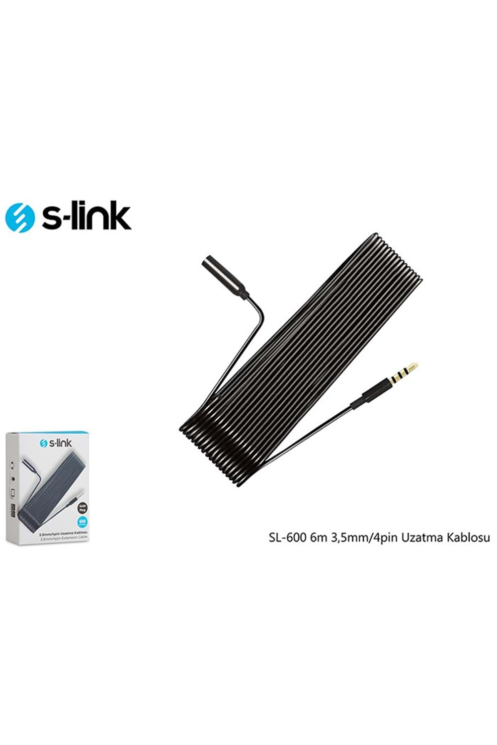 S-link SL-858 1.5m Stereo Uzatma Kablosu