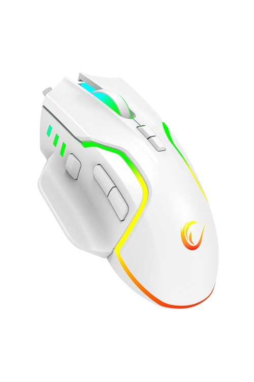 Rampage Miracle M2 Usb Beyaz 8 Tuşlu RGB 7200dpi Gaming Oyuncu Mouse