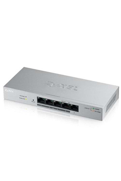 Zyxel GS1200-5HP 5 Port 4 Port Poe+ 10-100-1000 Yönetilebilir Switch