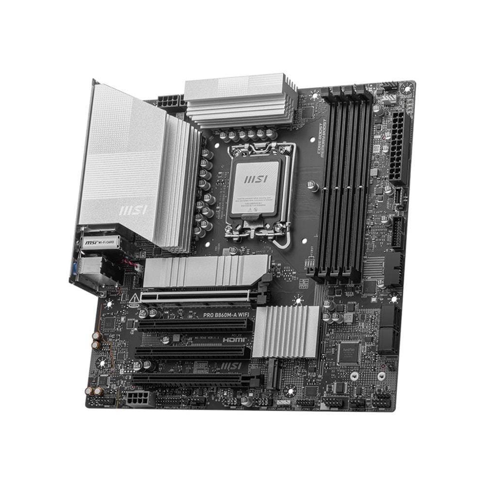 MSI PRO B860M-A WIFI7 DDR5 HDMI-DP TYPEC PCIE 5.0 1851p mATX