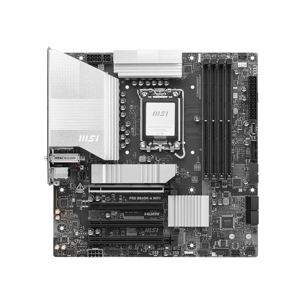MSI PRO B860M-A WIFI7 DDR5 HDMI-DP TYPEC PCIE 5.0 1851p mATX