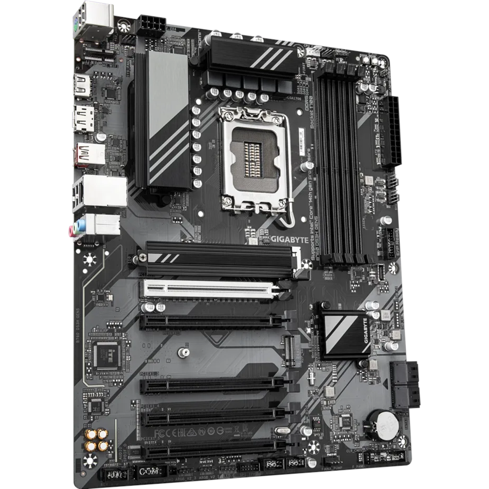 GIGABYTE B760 DS3H GEN5 DDR5 HDMI-DP TYPEC PCIE 4.0 1700p ATX