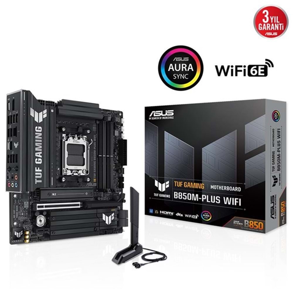 ASUS TUF GAMING B850M-PLUS DDR5 HDMI DP PCIE 5.0 AM5 ATX