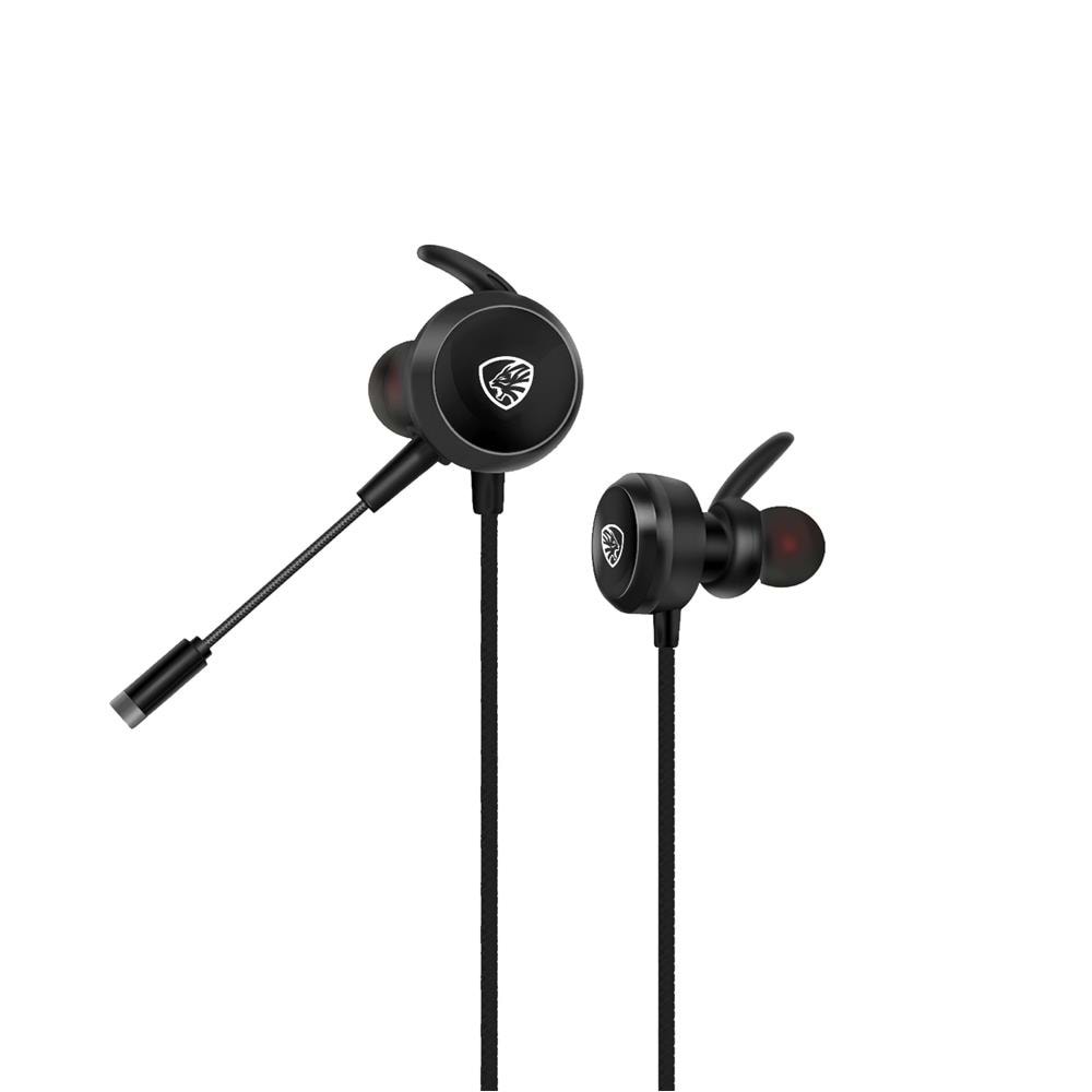 Hytech HY-GK2 3,5 Oyuncu Esnek Mikrofonlu Siyah Kulakiçi Kulaklık 