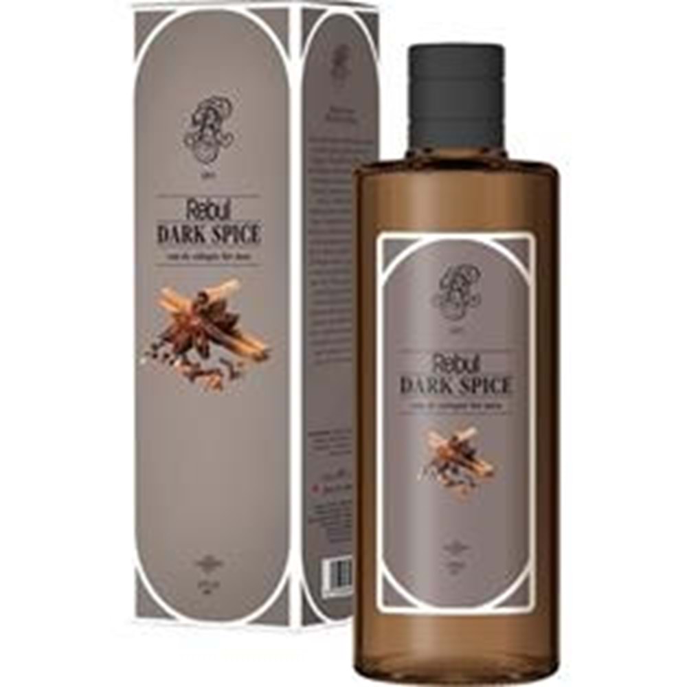 Rebul 250ml Dark Spice Kolonya Cam Şişe