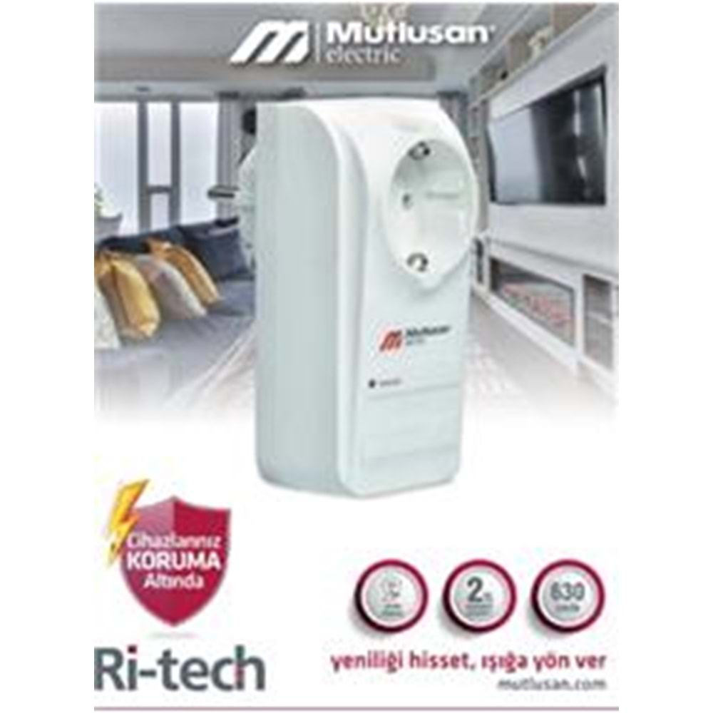 Mutlusan Tekli Şok Korumalı Priz (001 888 100004 00 00)