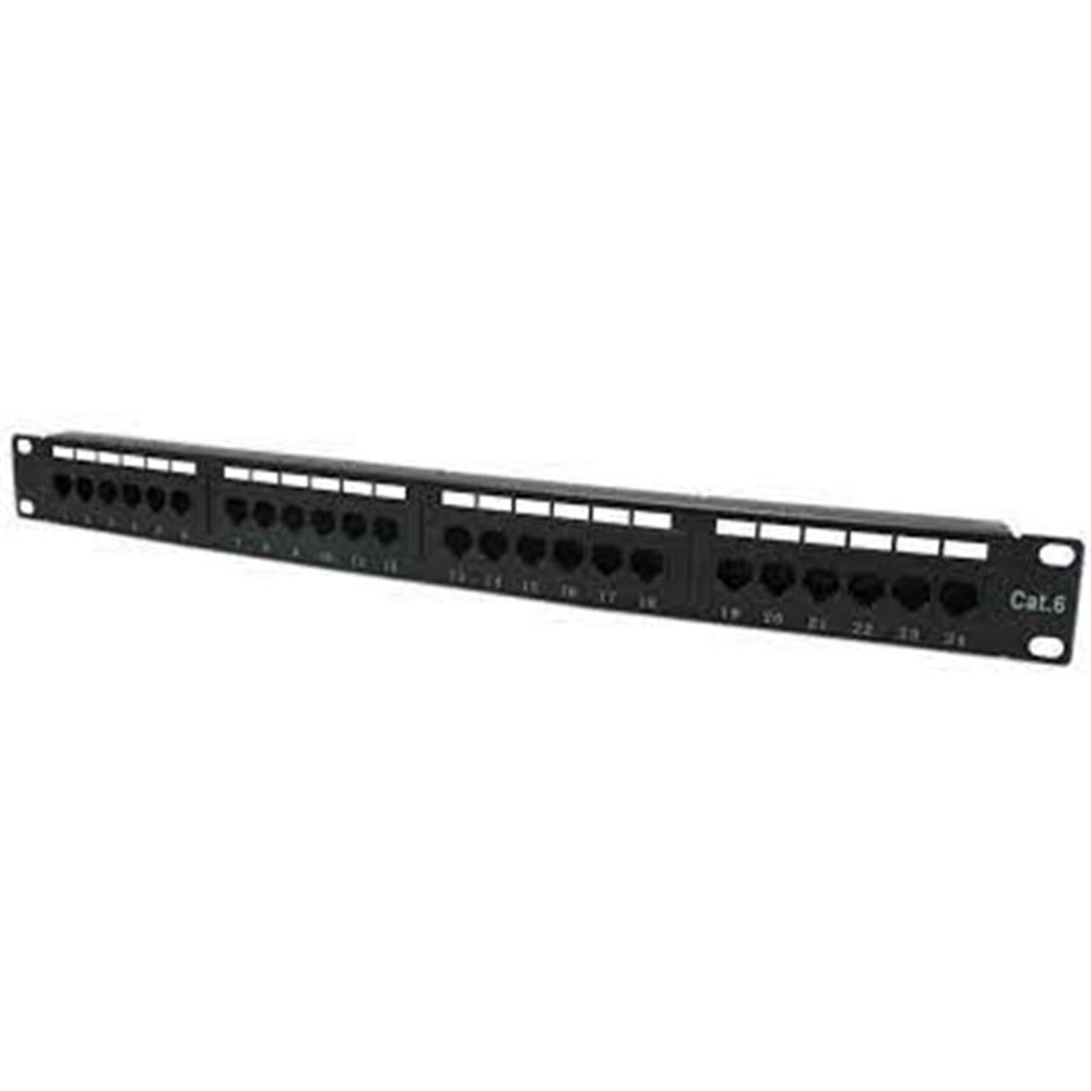Teldata 24 Port Cat6 Utp Patch Panel Dolu