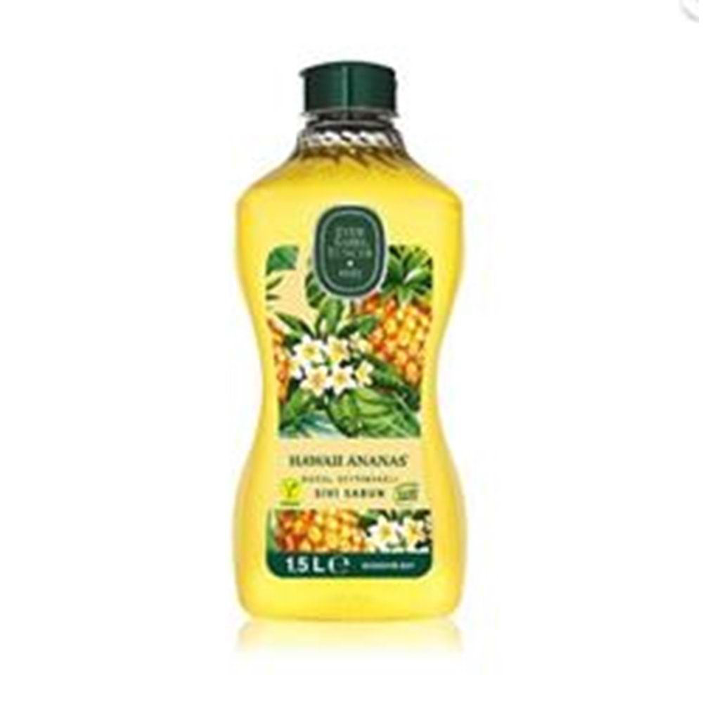 Eyüp Sabri Tuncer 1,5lt Hawaii Ananas Doğal Zeytin Yağlı Sıvı Sabun Pet Şişe