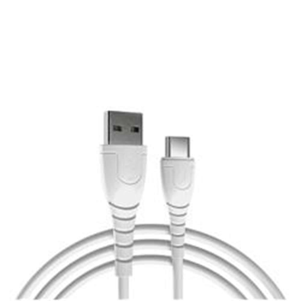Hytech HY-XTK30 2.4A Type-C 90cm Beyaz Hızlı Şarj Kablosu