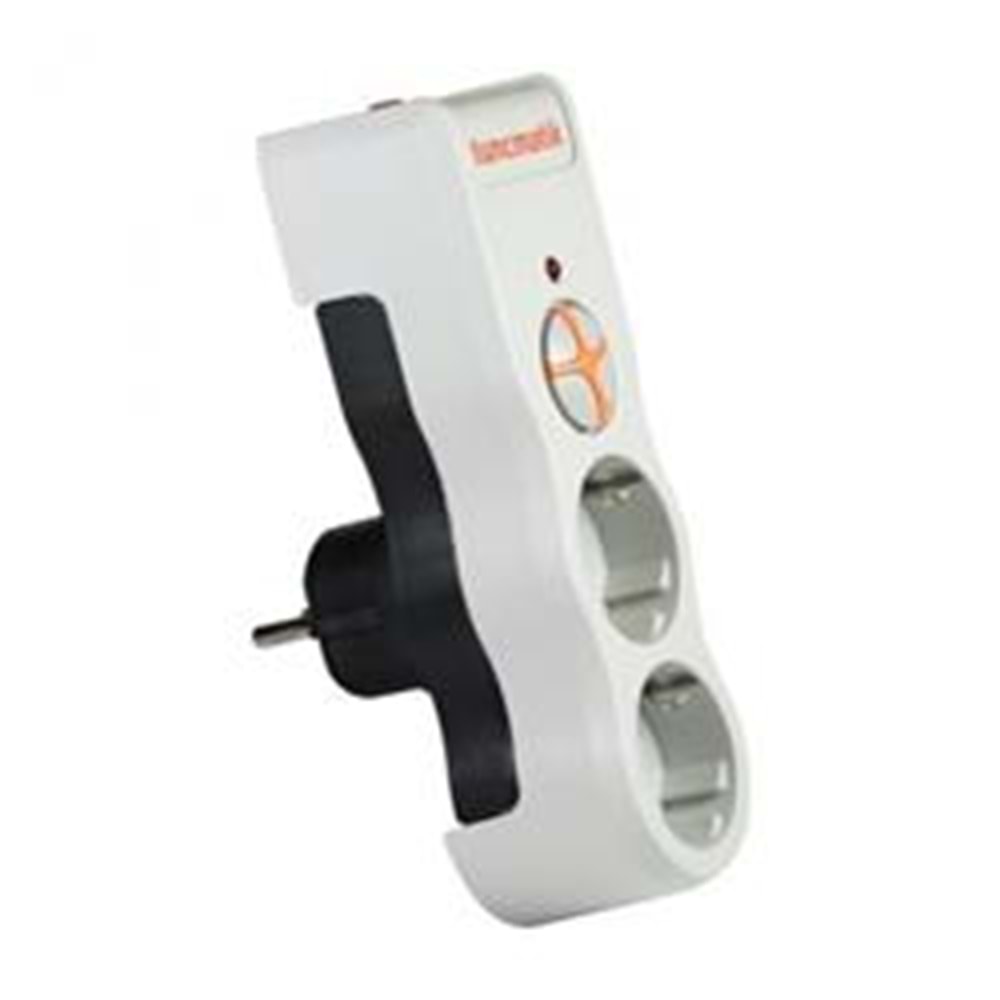 Tunçmatik TSK19022 Powersurge2 Enerji Koruma Prizi 2li 1050 Joule Siyah 