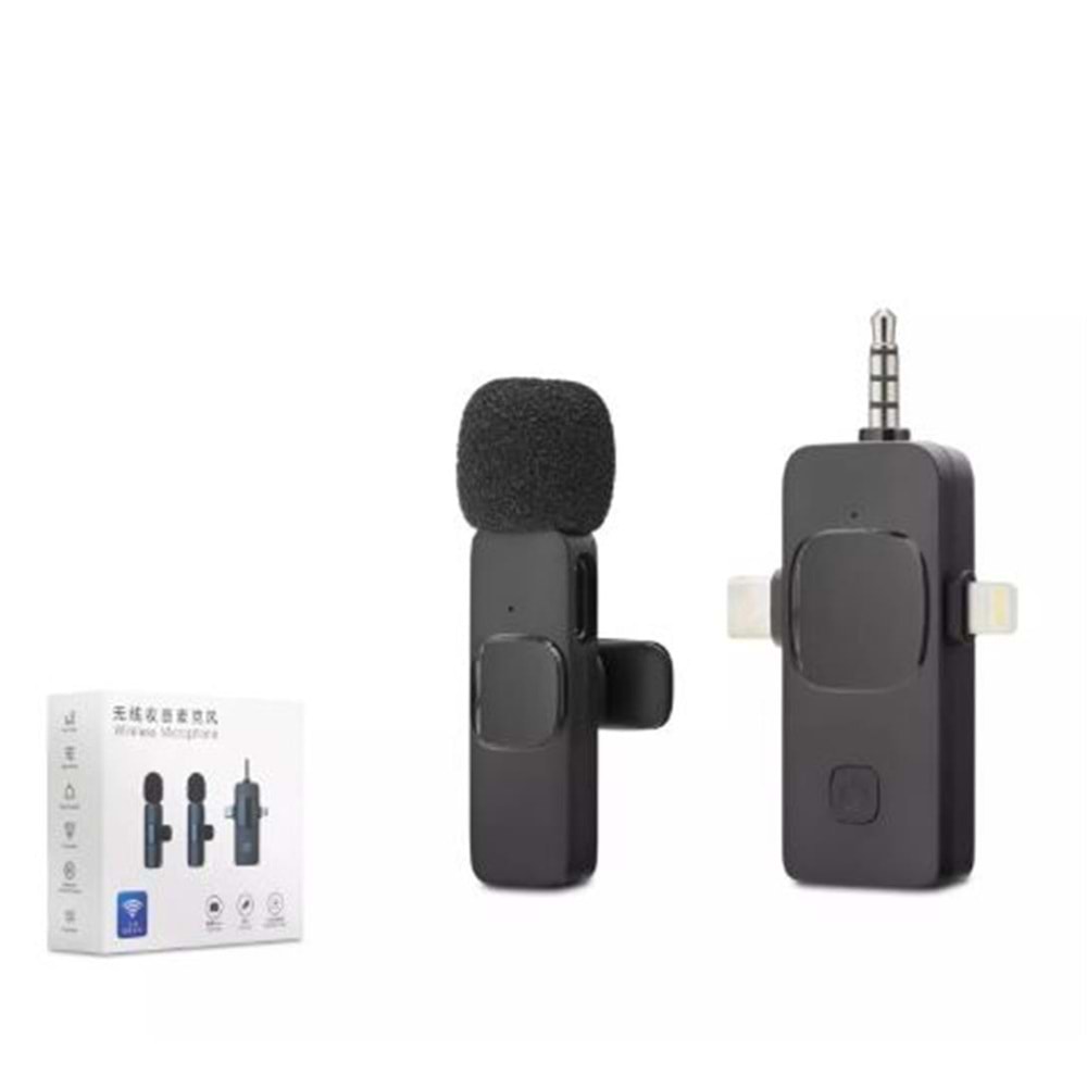 Hadron HDX2781 Kablosuz Yaka Mikrofon 3in1 (Tak ve Konuş 20 Metre Erişilebilir Resepsiyon)