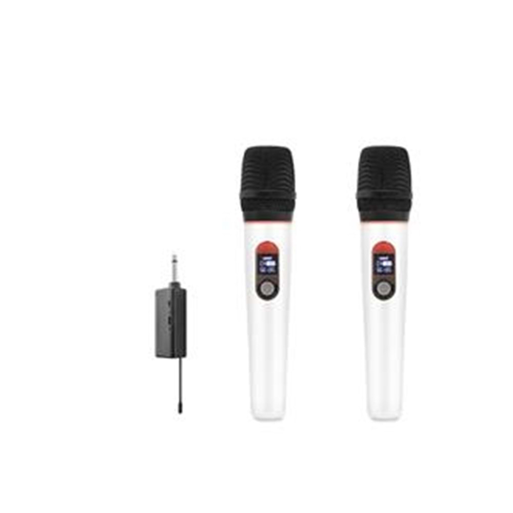 Hadron HDX2791B Beyaz Kablosuz (WIRELESS) 2Lİ Mikrofon