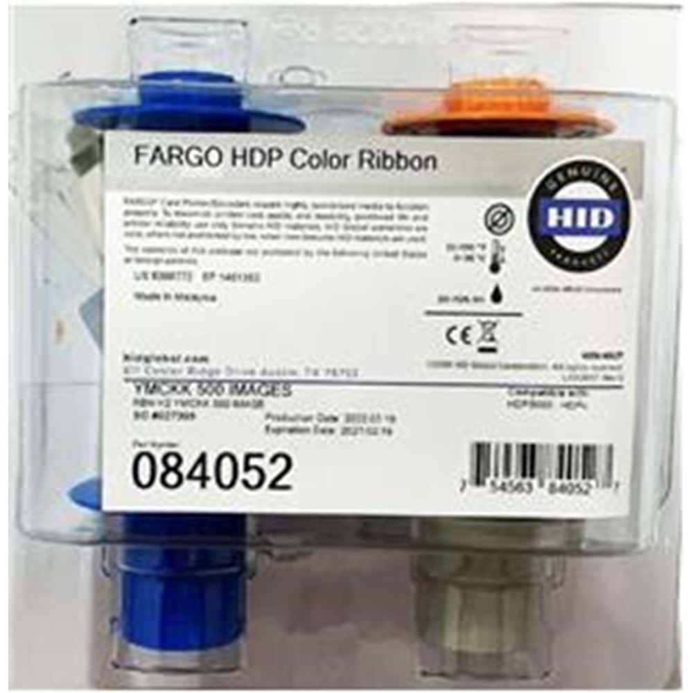 Fargo 084052 Hdp5000 Ymckk (500 İmages) 