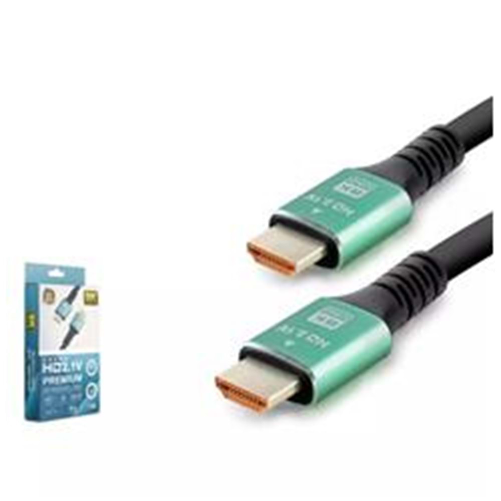 HADRON HDX2044 HDMI (M) T0 HDMI (M) KABLO PVC 8K 60HZ 2.1V 1.5M SİYAH