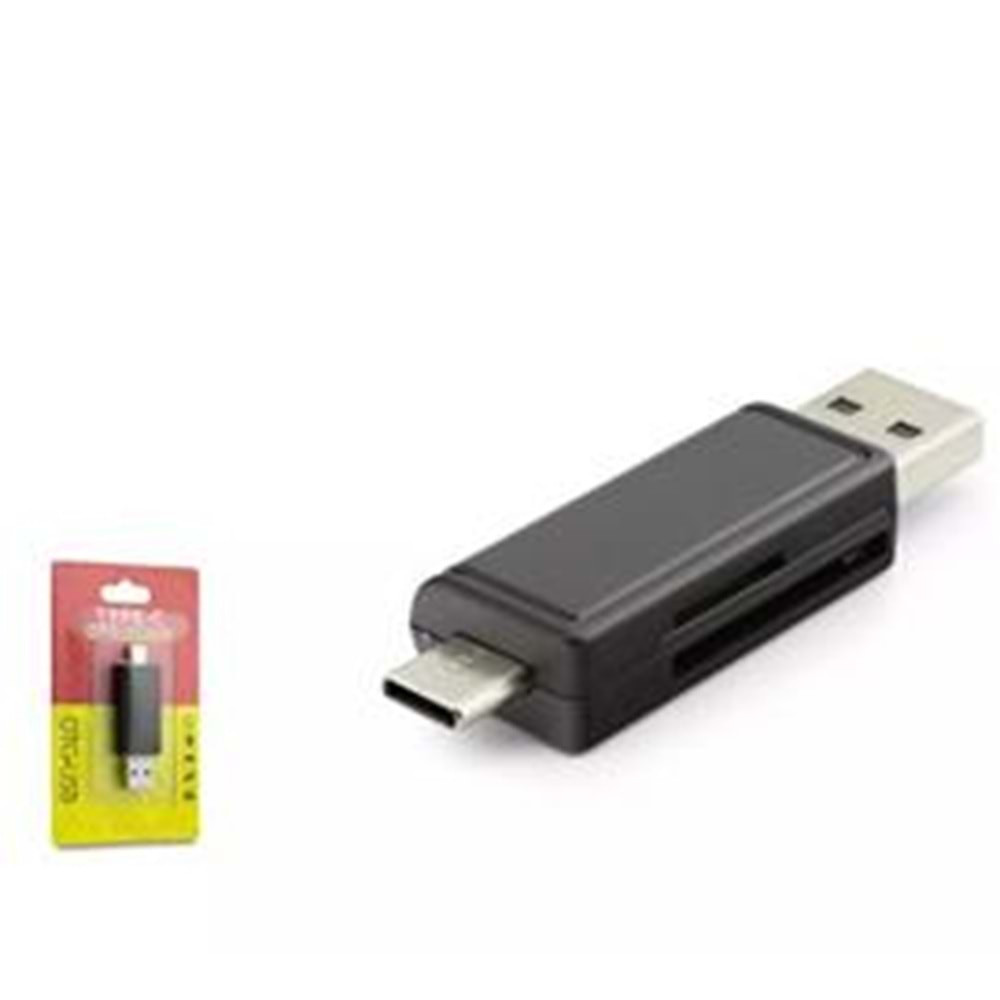 HADRON HDX7026 USB A - TYPE-C KART OKUYUCU