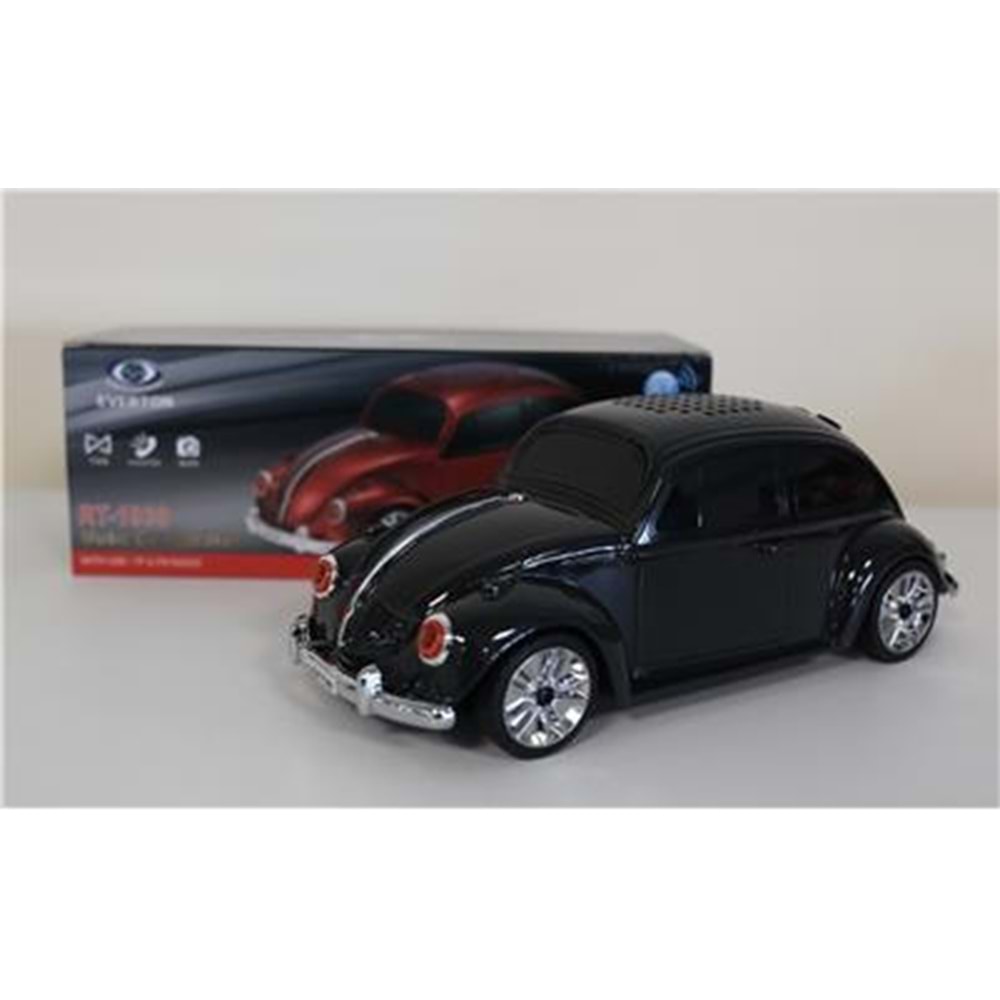 EVERTON RT-1939 Siyah Arabalı Bluetooth Fm-Usb-Tf-Aux Şarjlı Nostaljik Radyo