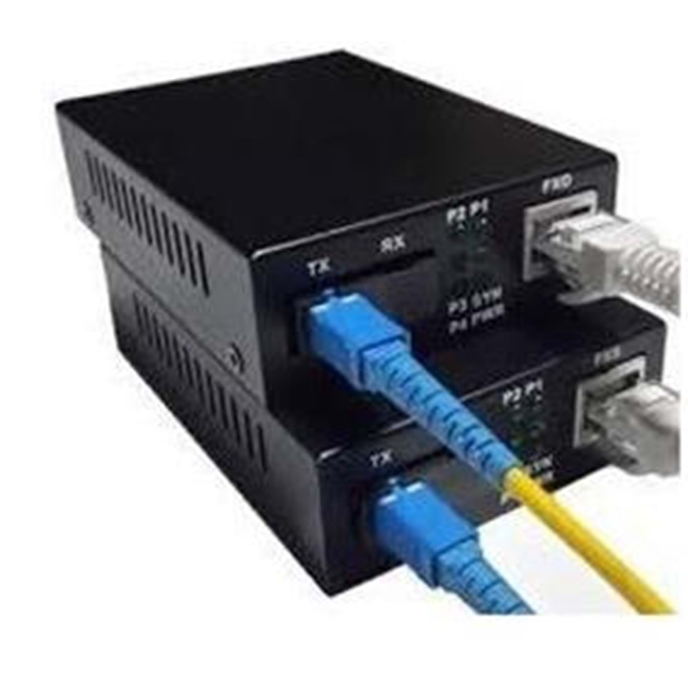 Teldata Media Converter Single Mode 10-100-1000 3 Km Only SC-SX TX-A-B-KITSET