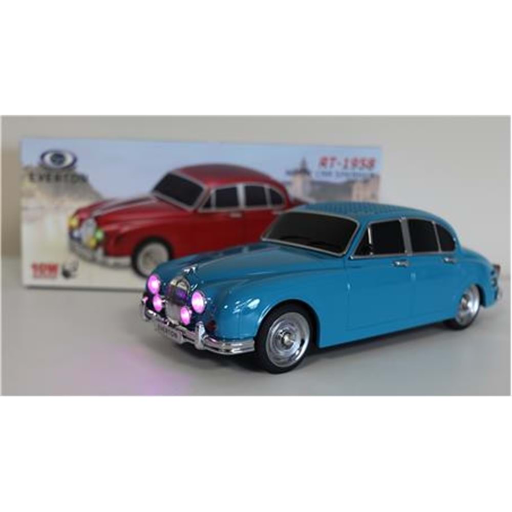 EVERTON RT-1958 Zümrüt Yeşil (Emerald) Arabalı Bluetooth Fm-Usb-Tf-Aux Şarjlı Nostaljik Radyo