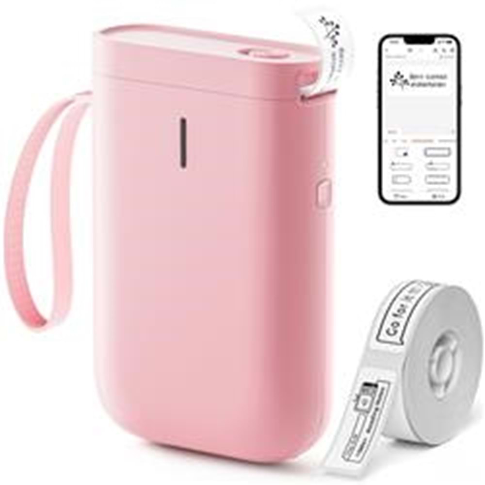 NIIMBOT D11 Pembe Termal Taşınabilir Bluetooth Etiket Yazıcısı