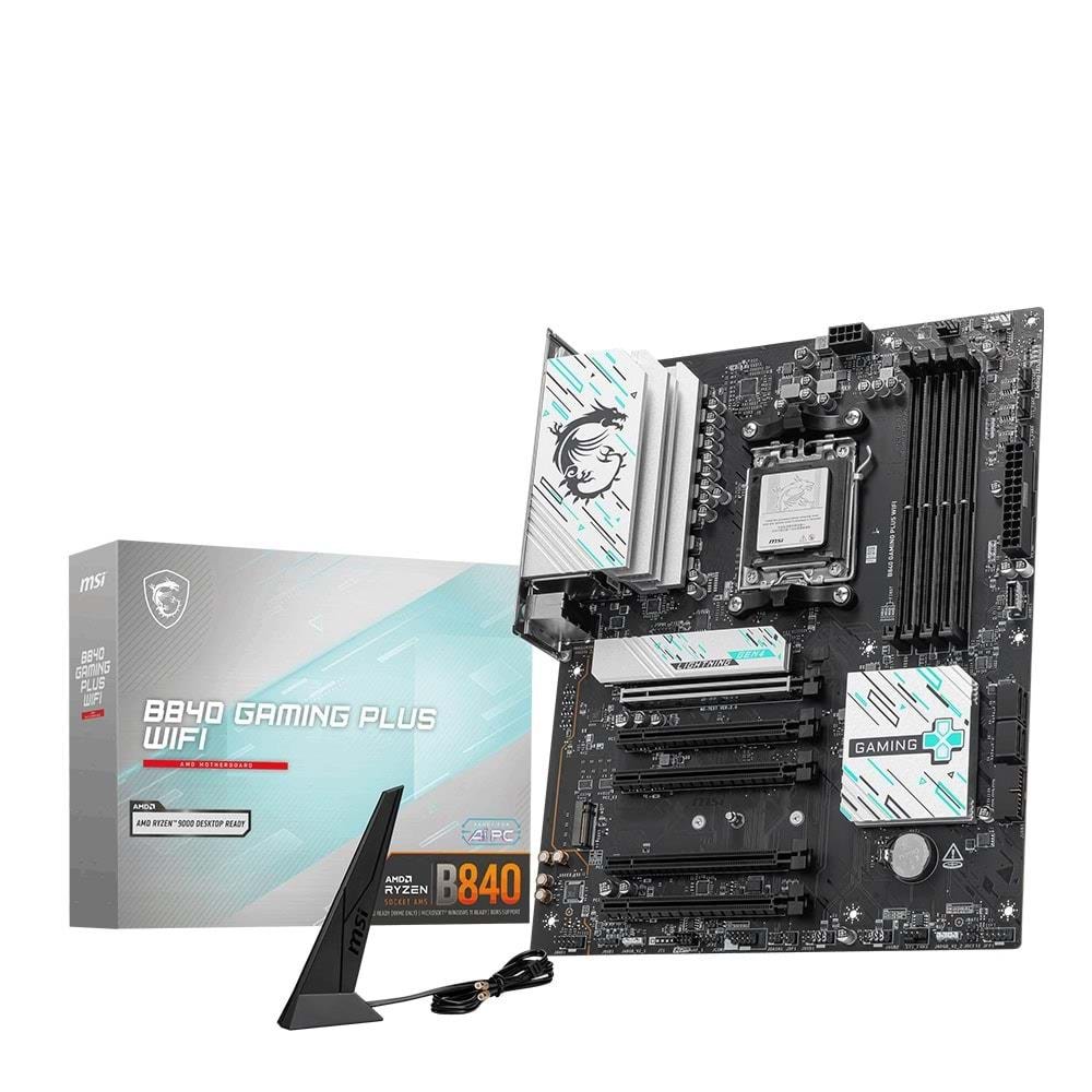 Msı B840 Gaming Plus Wifi 8000MHz (OC) DDR5 Soket AM5 M.2 HDMI ATX Anakart