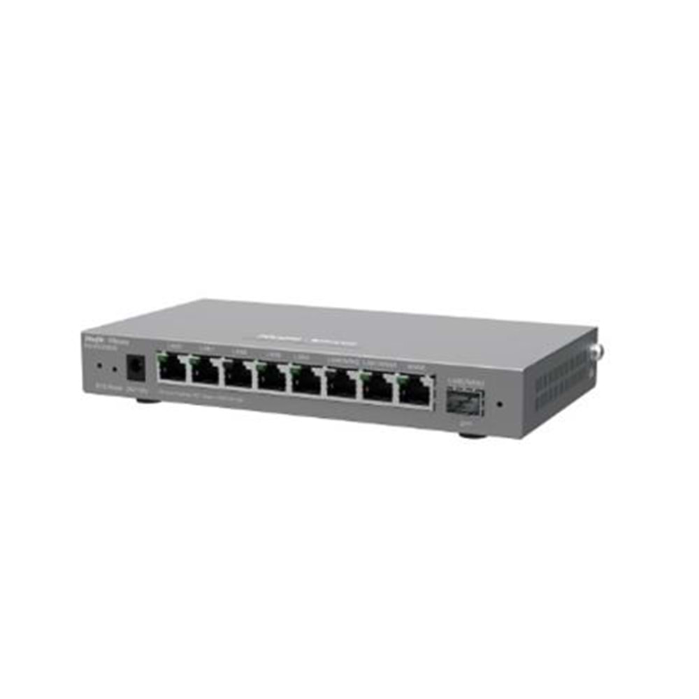 Ruijie-Reyee RG-EG209GS 8 Port 10-100-1000Mbps+1Port SFP 200 Kullanıcı Yönetilebilir Router