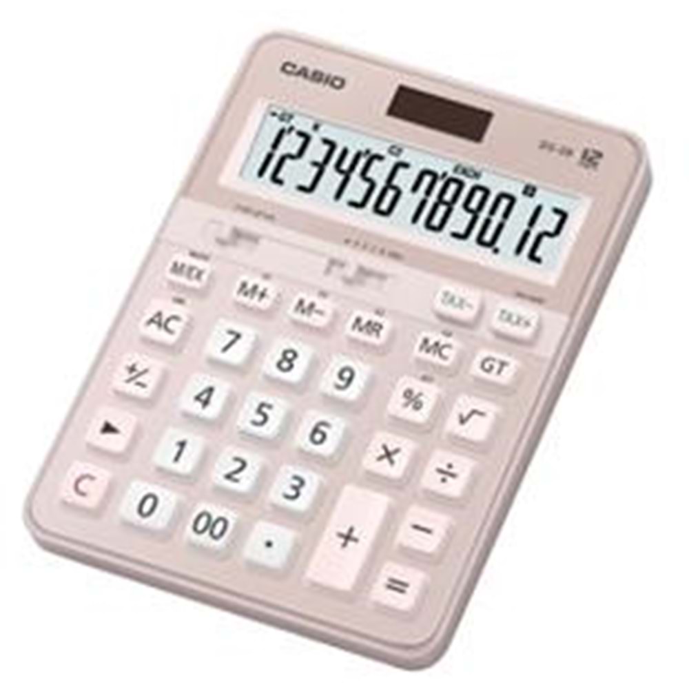 Casio DS-2B-PK Pembe Profesyonel 12 Hane Masa Üstü Hesap Makinesi
