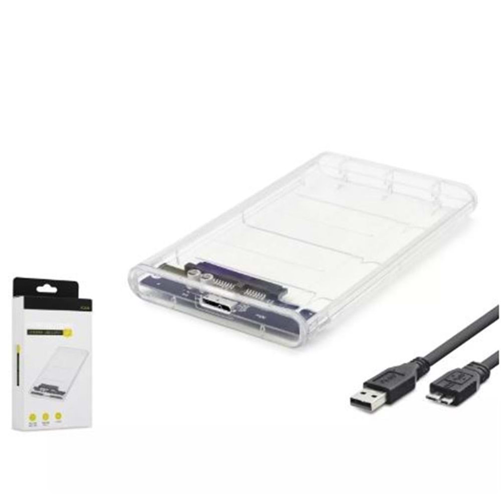 HADRON HDX1760 HDD KUTU USB3.0 PLASTİK SATA 2.5