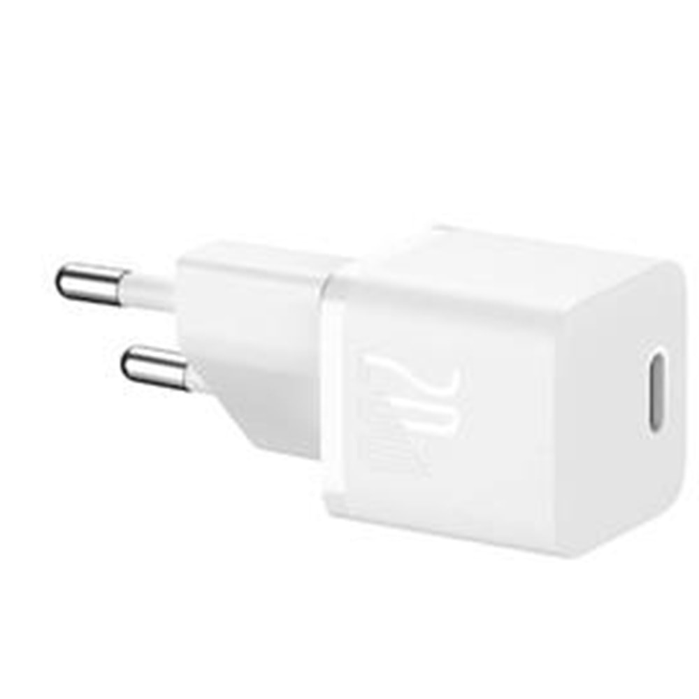 Baseus CCGN050102 20W Beyaz 1C GaN5 Adaptör Mini