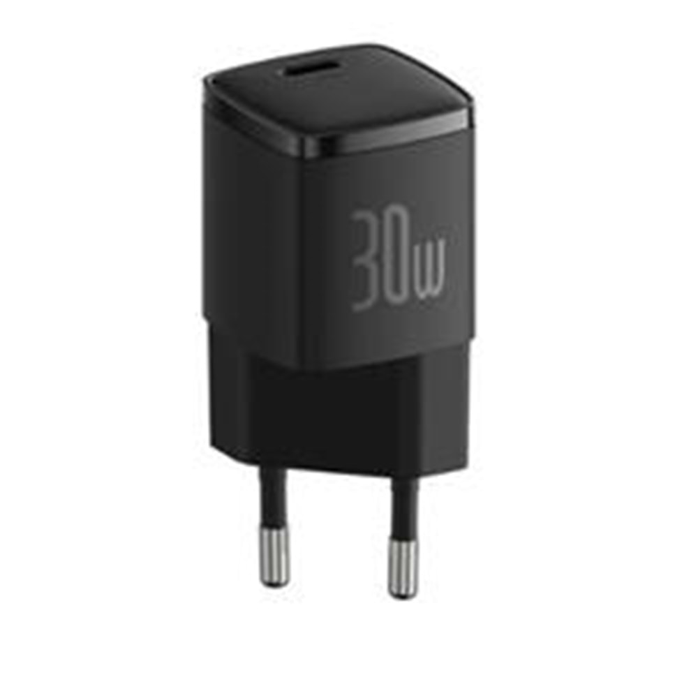 BASEUS CCXF000301 Cube Pro USB-C Hızlı Şarj Cihazı 30W Siyah
