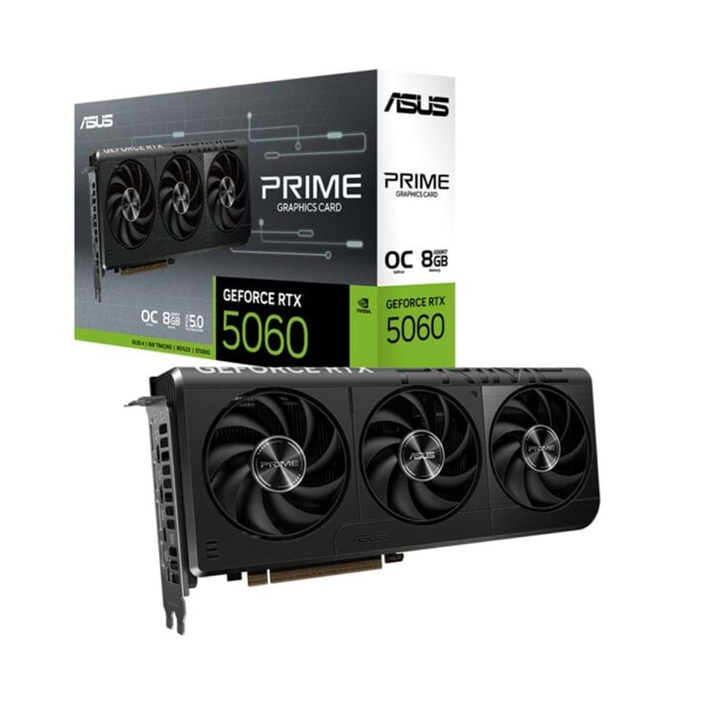 Asus Prime GeForce RTX 5060 OC PRIME-RTX5060-O8G 8GB GDDR7 128 Bit DLSS 4 Ekran Kartı 