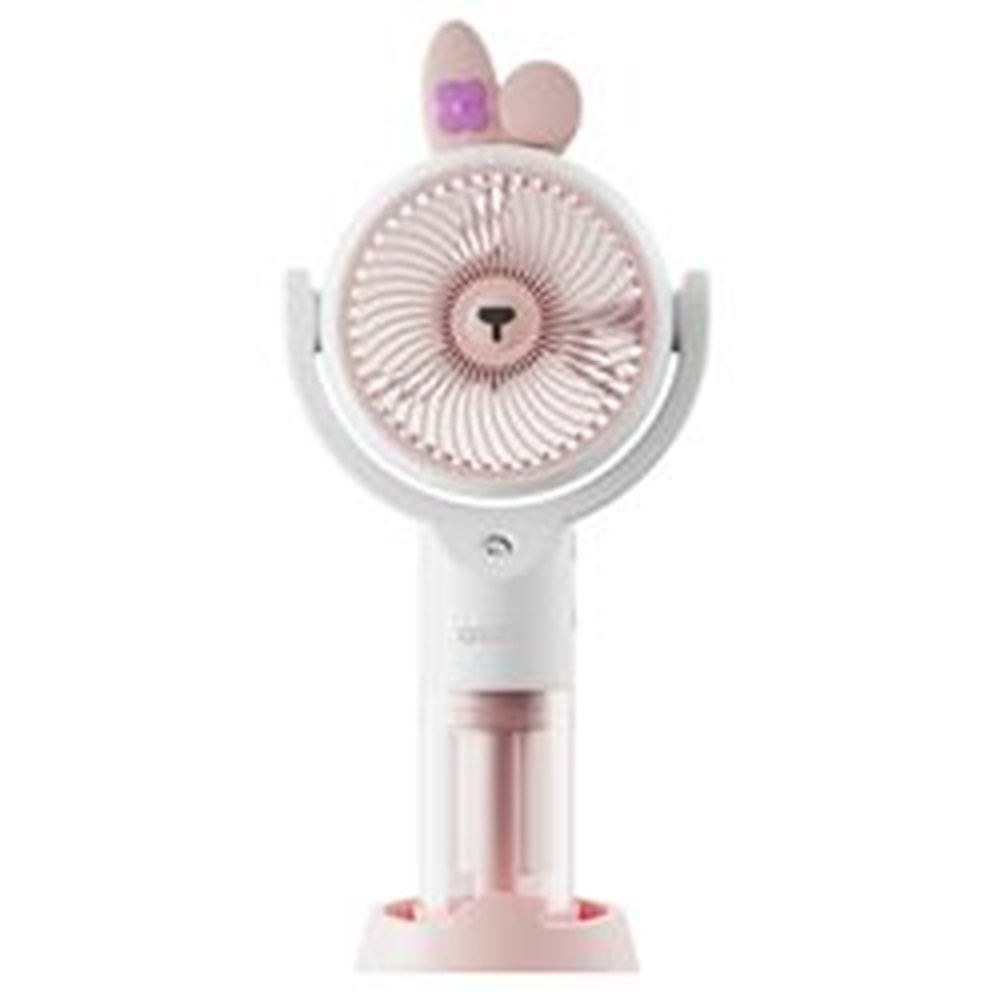 Asonic AFN26 Beyaz 500mAh 2 Kademe (Püskürtme Fonksiyon) Nemlendirici Sprey USB Fan Şarjlı 