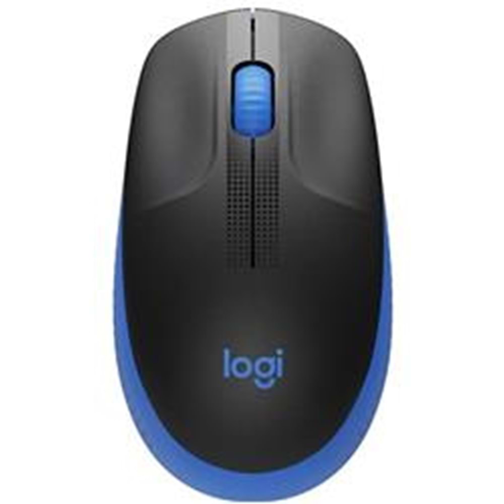 Logitech 910-005909 M191 Mavi Büyük Boy Kablosuz Mouse Optik 1000 Dpı Buton