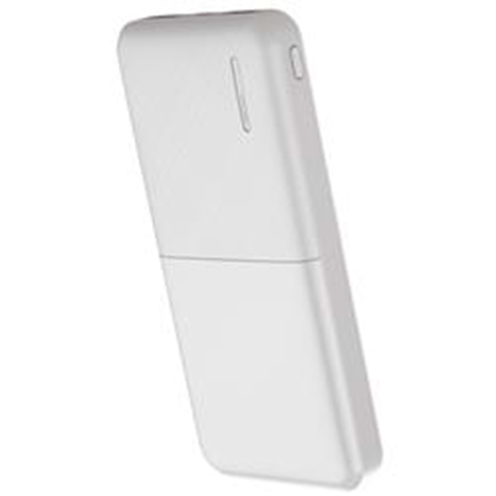 SnapMax SNP-3009 Beyaz 10.000 mah Powerbank 2x USB Çıkışlı 1 Type-C ve 1 Micro Girişli