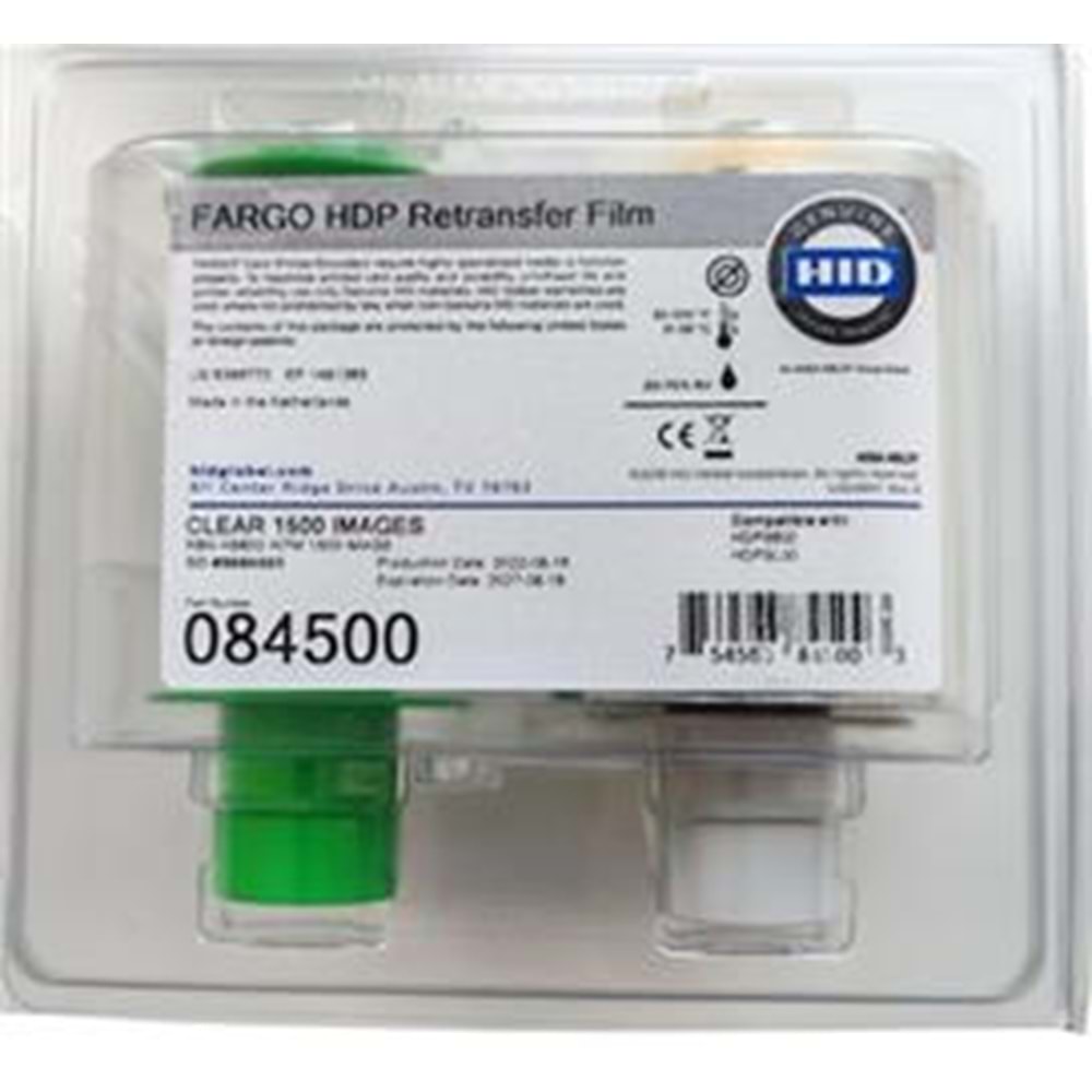Fargo 084500 Transfer Film Ribbon HDP5000 1500 baskı