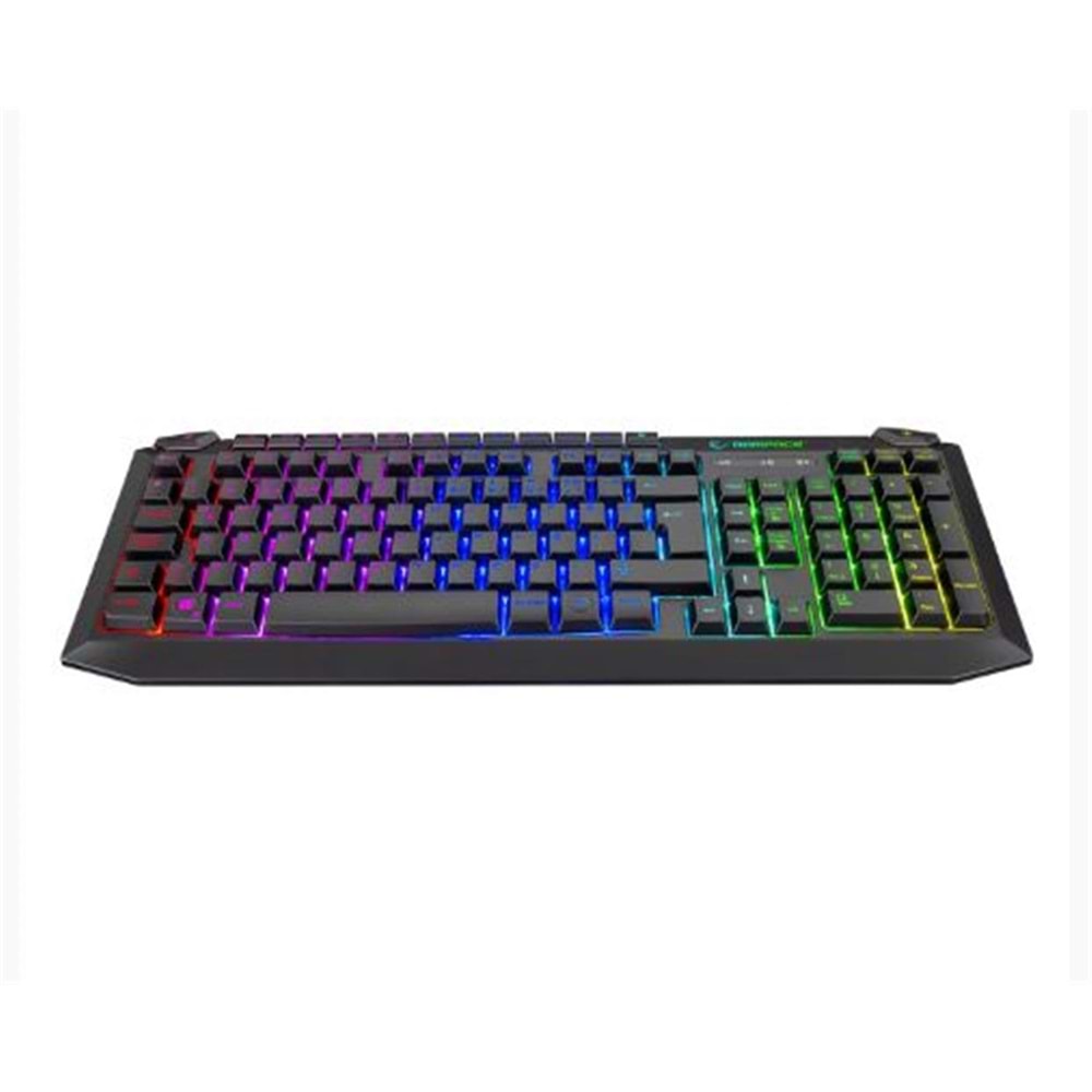 Rampage KB-R310 BROKER V2 Siyah Usb Gökkuşağı Zemin Aydınlatmalı 12800 DPI Oyuncu Klavye + Mouse Set