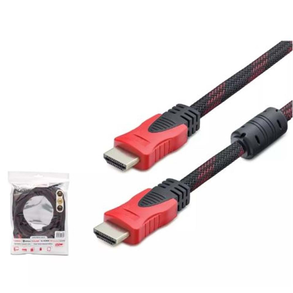 Hadron Hdx2033 30M Hdmi Kablo Örgülü Siyah