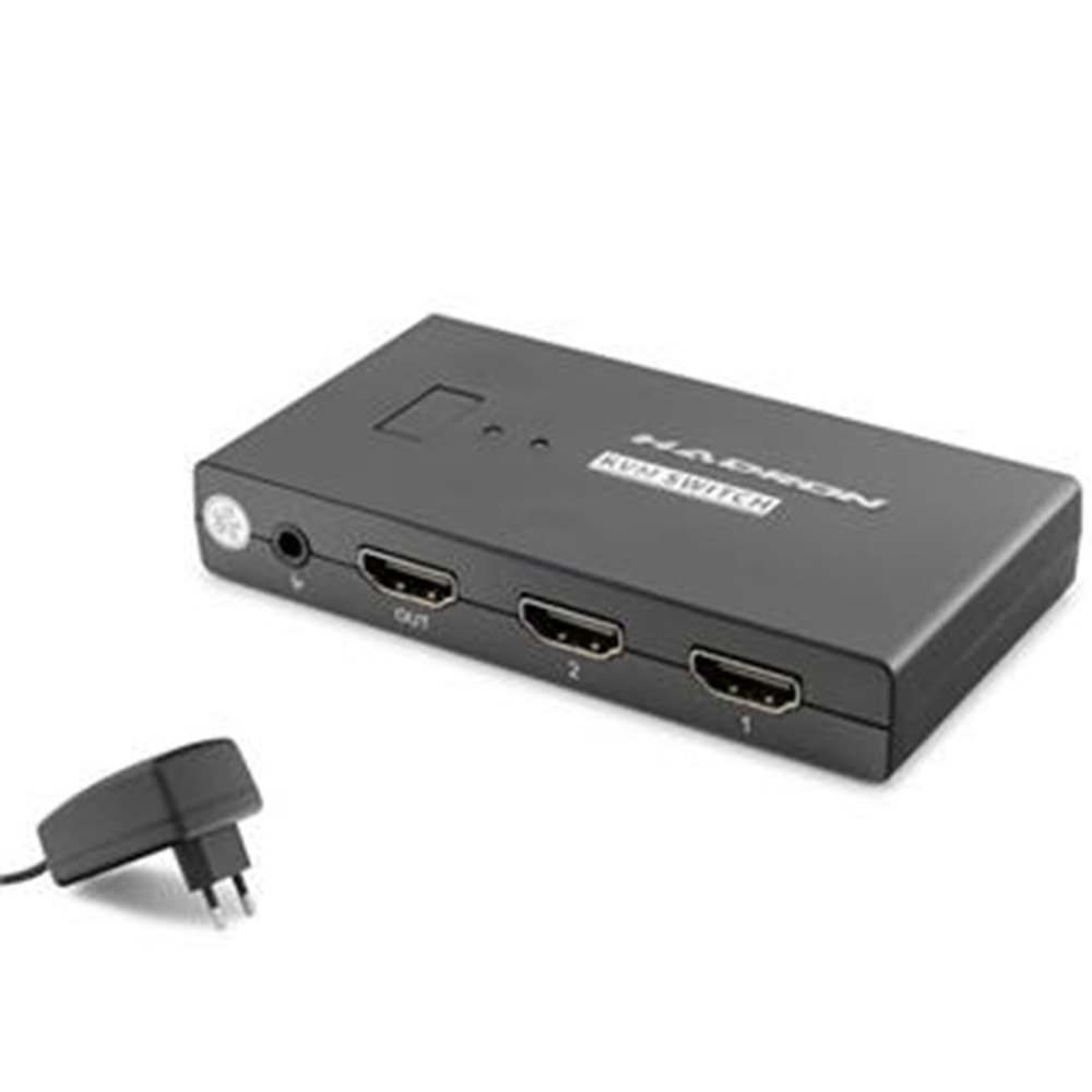 Hadron Hdx1373 2 Port + 4- Hdmi Kvm Switch Usb Hdmi Kablolu Siyah